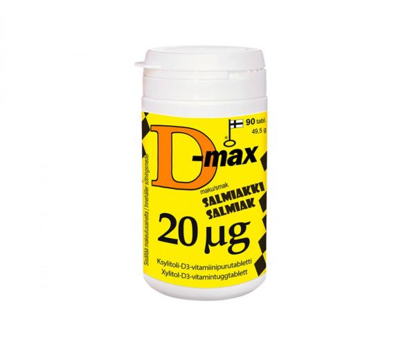 D-max 20 µg, Salmiakki (Poistotuote)