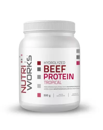 Nutri Works Hydrolyzed Beef Protein, 500 g, Tropical