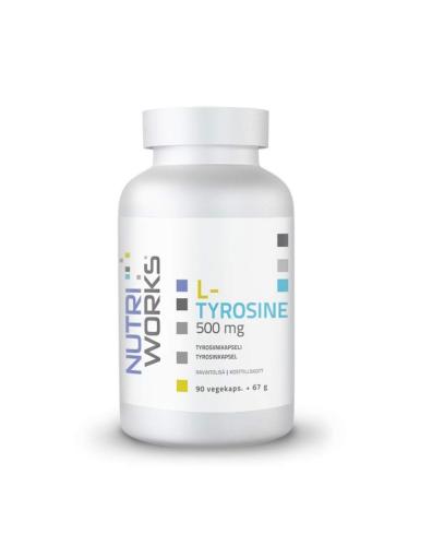 Nutri Works L-Tyrosine 500 mg, 90 kaps.