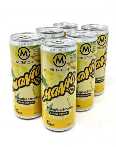 M-Nutrition Mania Before Workout, Pineapple Smash 6-Pack