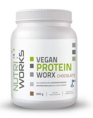 Nutri Works Vegan Protein WorX 500 g, Chocolate