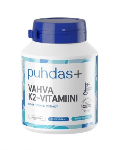 Puhdas+ Vahva K2-vitamiini, 60 kaps.