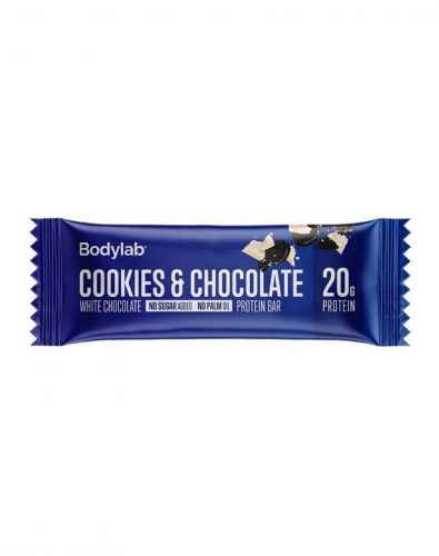 Bodylab Protein Bar, 55 g (päiväystuote), Cookies White Chocolate (9/23)