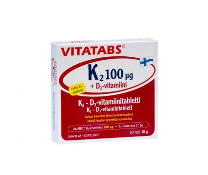Vitatabs K2 100 µg + D3, 60 tabl.