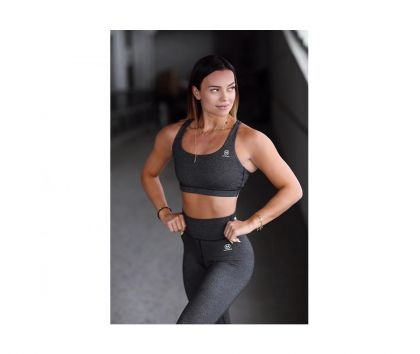 M-NUTRITION Sports Wear Workout Top, Asphalt Grey