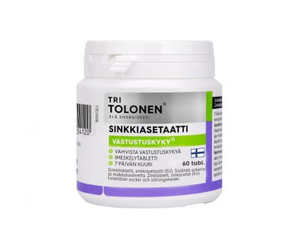 Tri Tolonen Sinkkiasetaatti, 60 tabl.