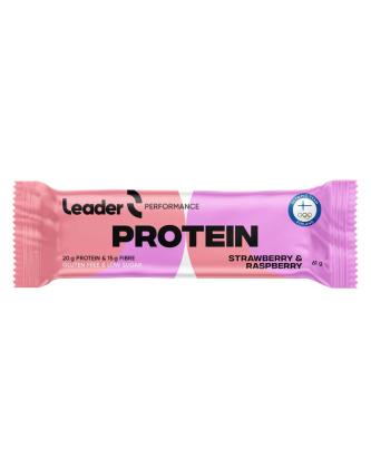 Leader Performance Protein Bar, 61 g, Strawberry & Raspberry (7/24)