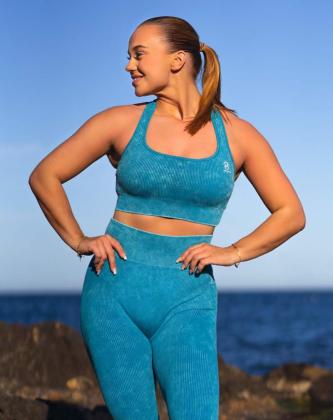 M-Sportswear Ribbed Workout Top