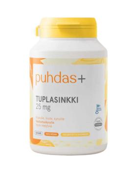 Puhdas+ Tuplasinkki 25 mg, 120 kaps.