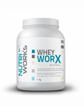 Nutri Works Whey WorX With Lactase & Digestive Enzymes, 1 kg