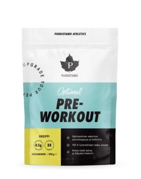 Puhdistamo Athletics Optimal Pre-Workout + kofeiini, 350 g, Greippi