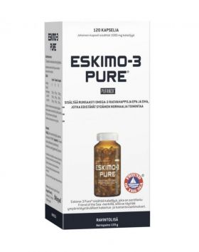 Eskimo-3 Pure -kalaöljy, 120 kaps.