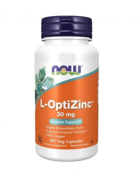 NOW Foods L-optizinc 30 mg, 100 kaps.
