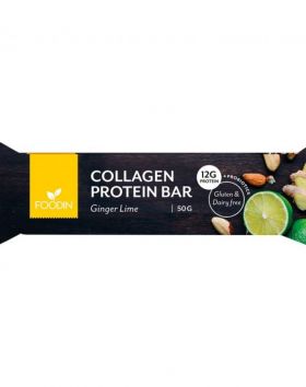FOODIN Collagen Protein Bar, 50 g, Ginger Lime (päiväys 12/21)