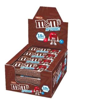 12 kpl M&Ms Hi Protein Bar, Chocolate (51 g)