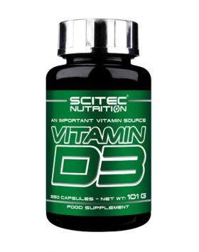 Scitec Vitamin D3 250 kaps, 12,5 mcg